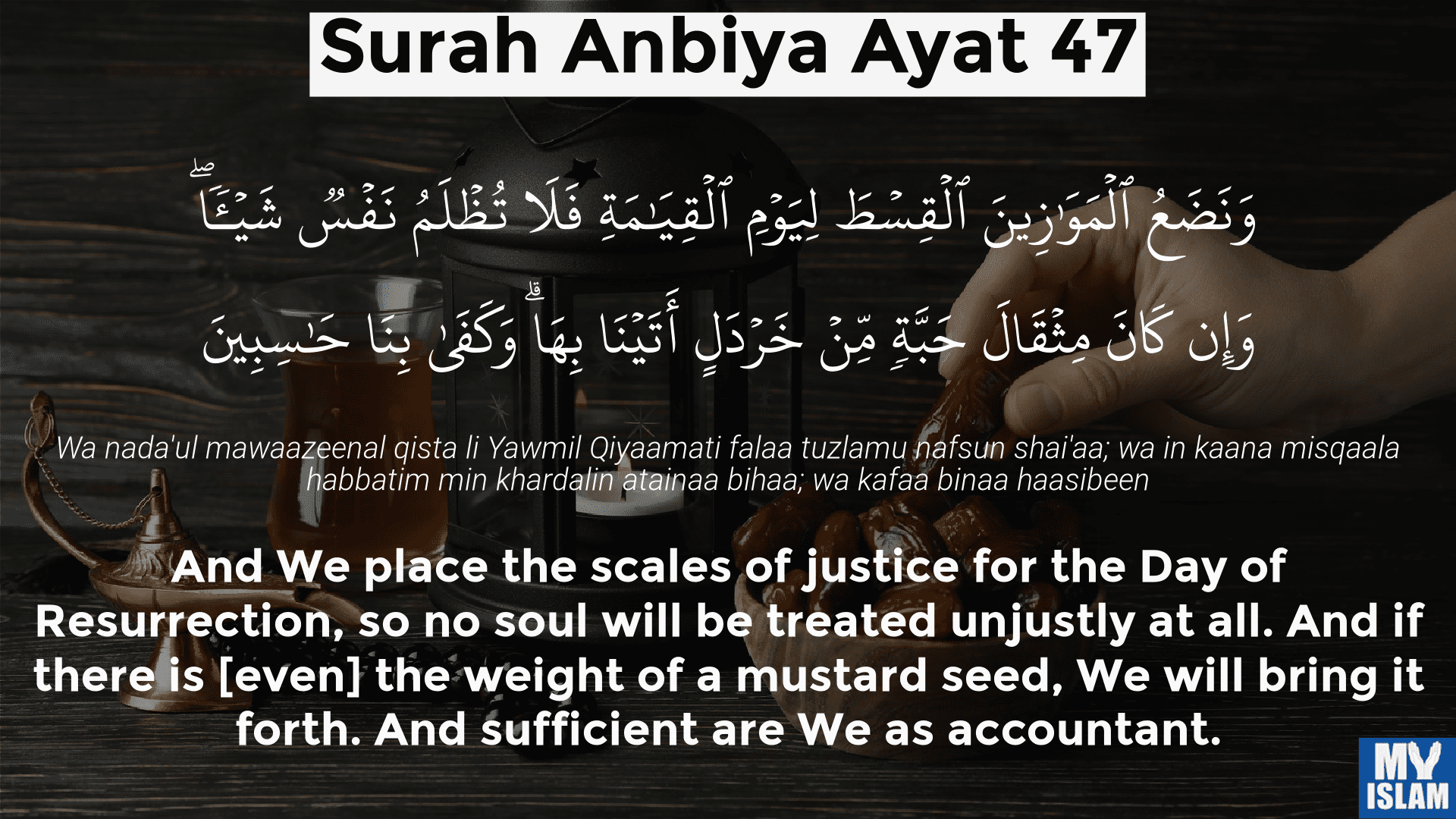 surah Anbiya ayat 47