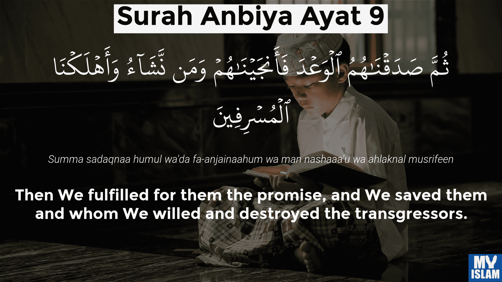 surah Anbiya ayat 9