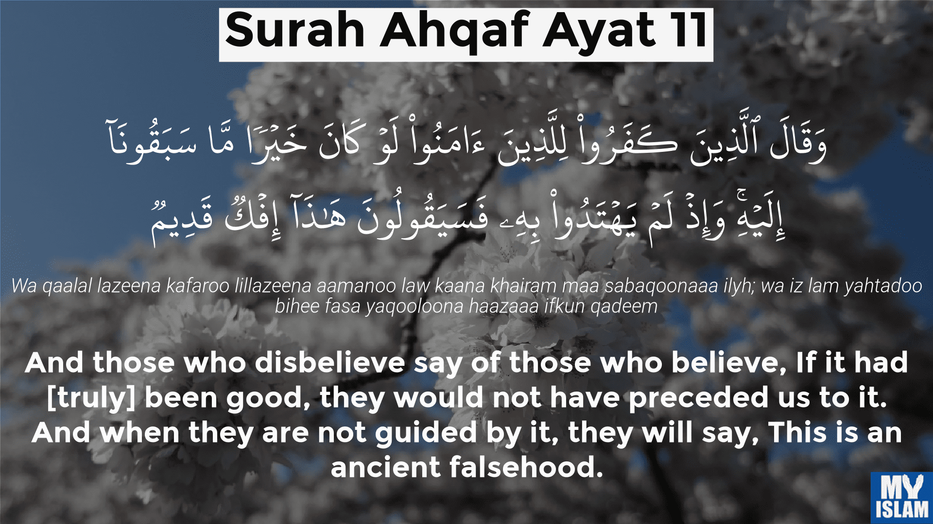 surah ahqaf ayat 11