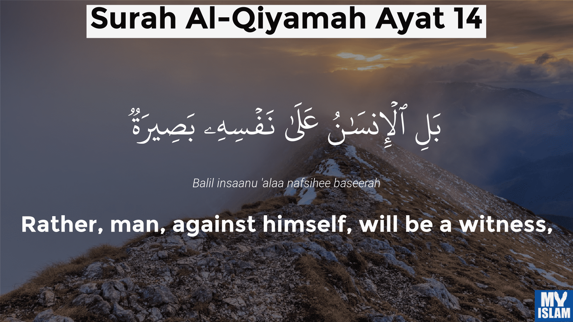 surah qiyamah ayat 14