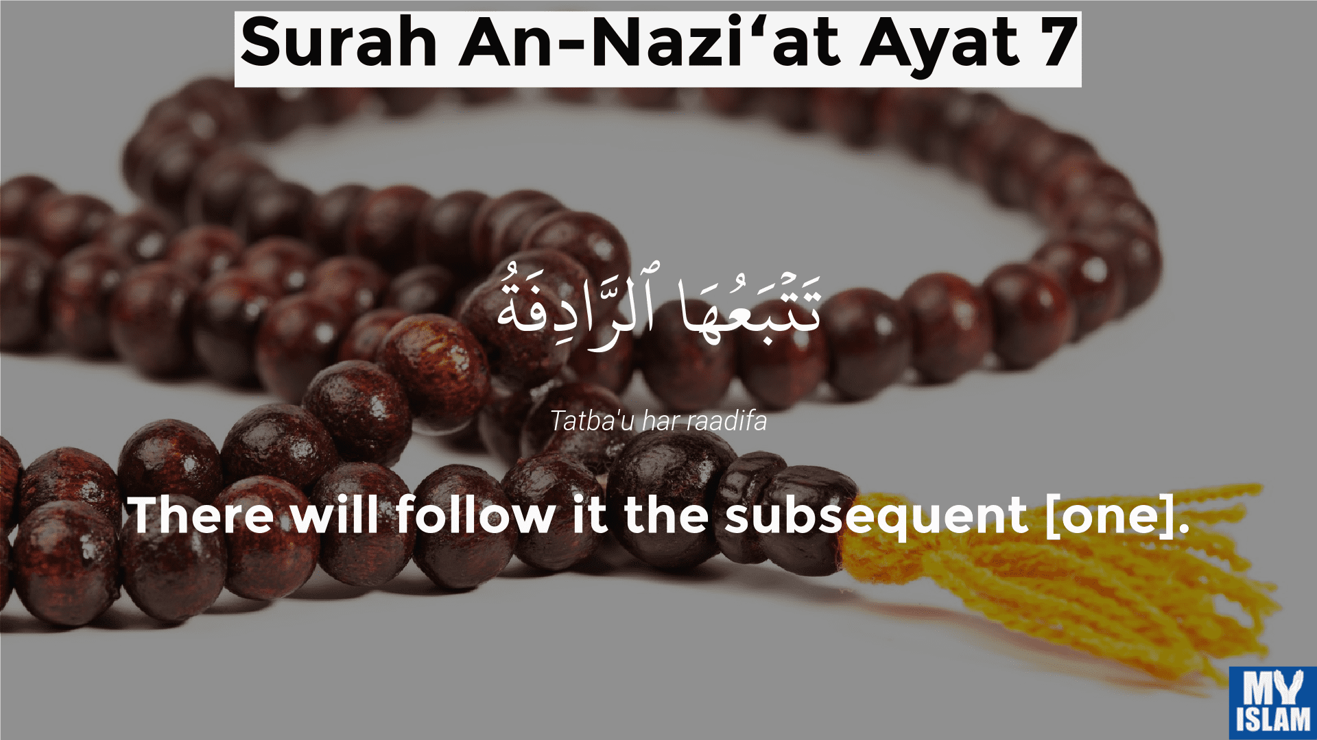 surah naziat ayat 7